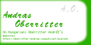 andras oberritter business card